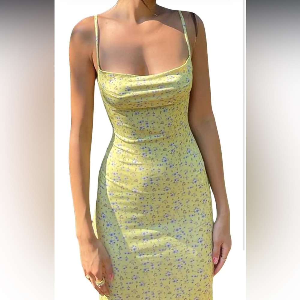 Floral Yellow Dress